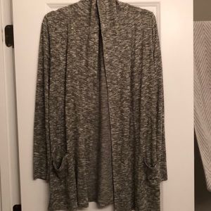 Green Heathered Cardigan.